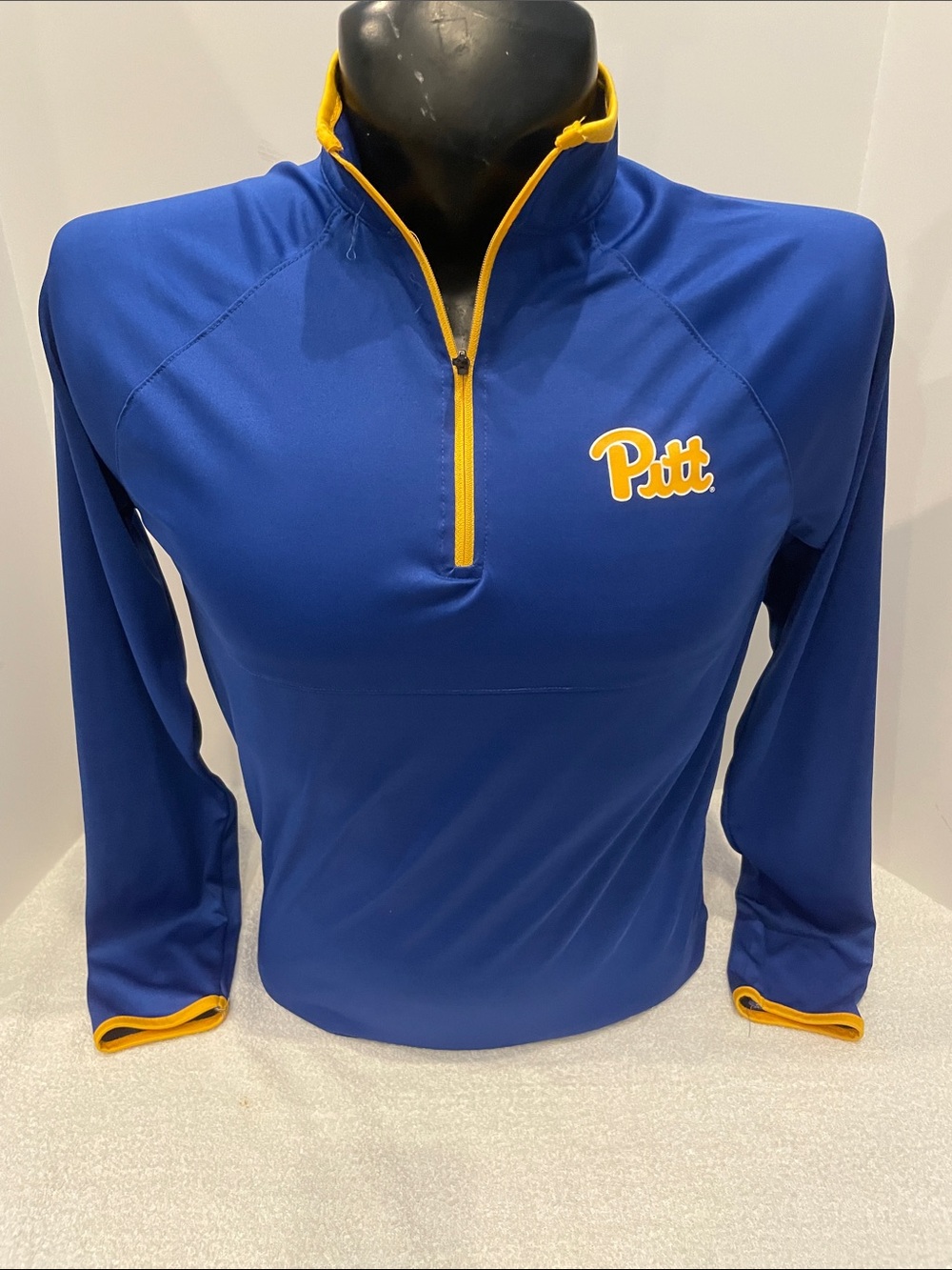 Men’s Colosseum University of Pittsburgh Panthers Pitt Blue Quarter-Zip Pullover